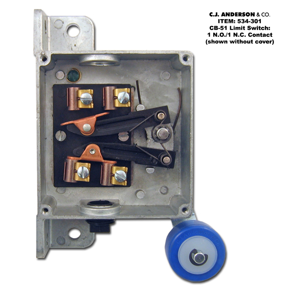 CB-51 Limit Switch - 1 Normally Closed - 1 Normally Open Contact